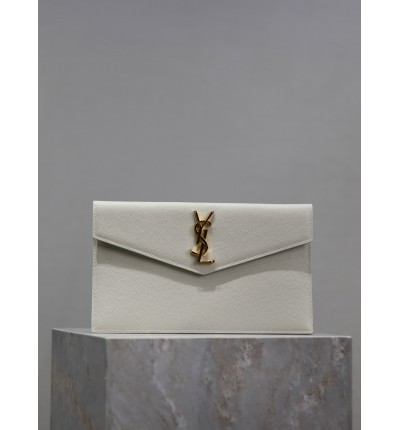 Ysl UPTOWN pouch in grain de poudre leather 27 x 16 x 2 CM