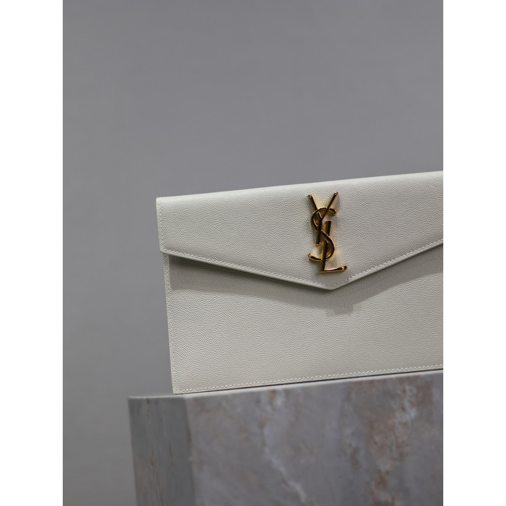 Ysl UPTOWN pouch in grain de poudre leather 27 x 16 x 2 CM 