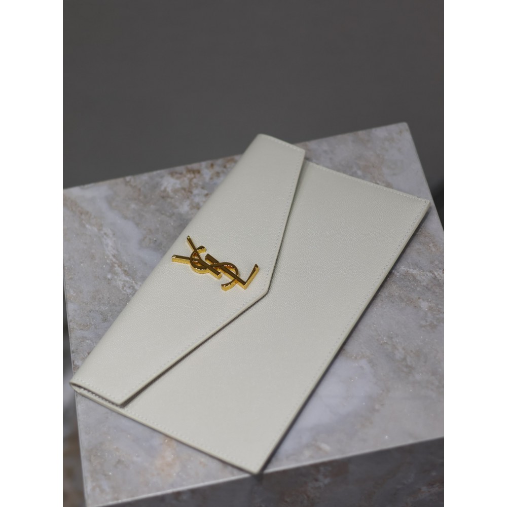 Ysl UPTOWN pouch in grain de poudre leather 27 x 16 x 2 CM 