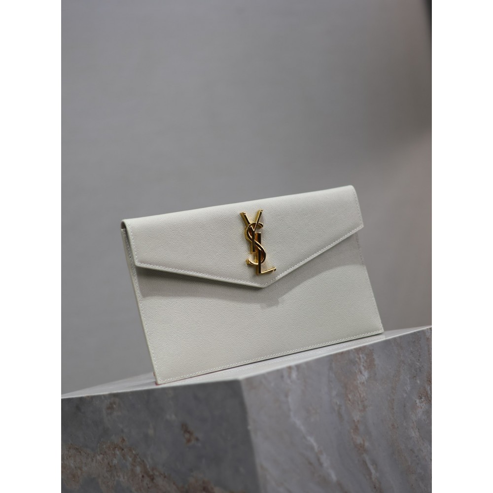 Ysl UPTOWN pouch in grain de poudre leather 27 x 16 x 2 CM 