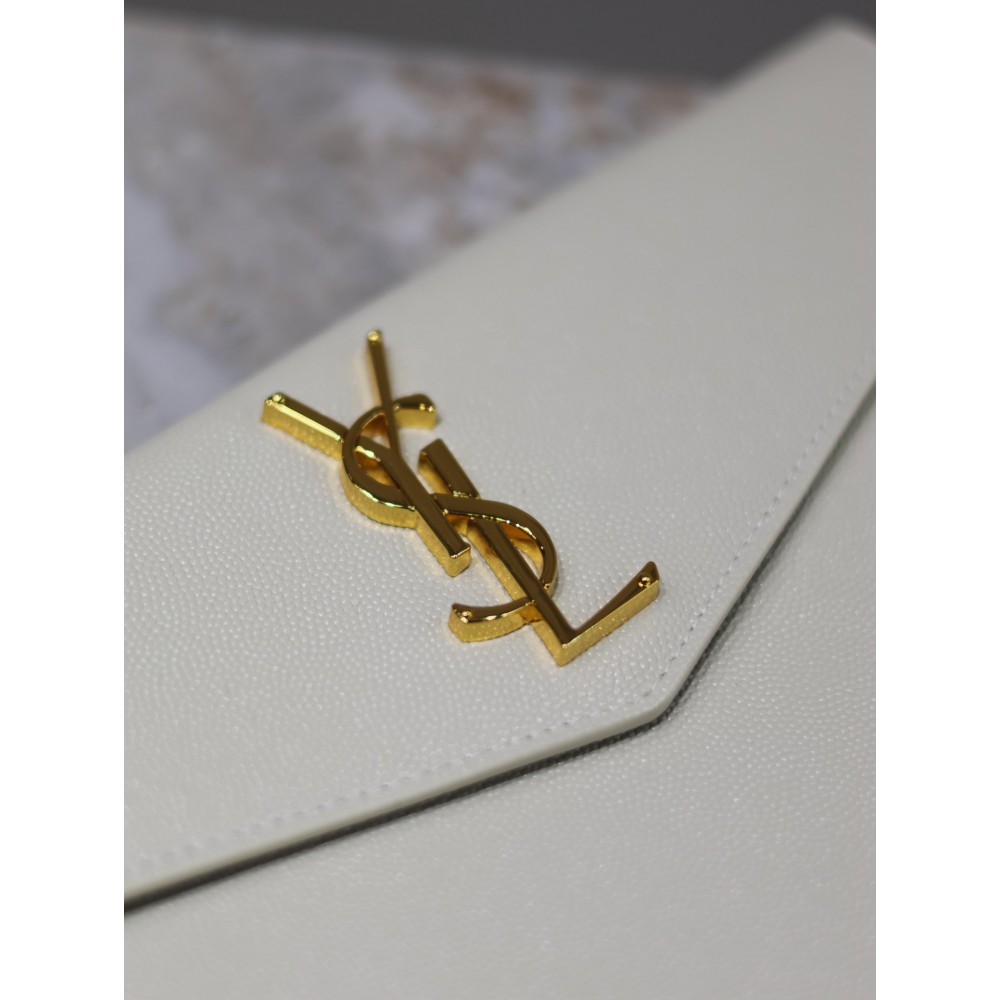 Ysl UPTOWN pouch in grain de poudre leather 27 x 16 x 2 CM 