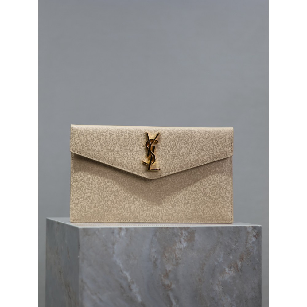 Ysl UPTOWN pouch in grain de poudre leather 27 x 16 x 2 CM 