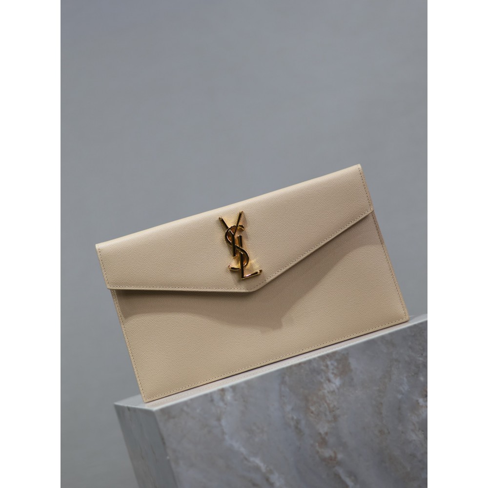 Ysl UPTOWN pouch in grain de poudre leather 27 x 16 x 2 CM 