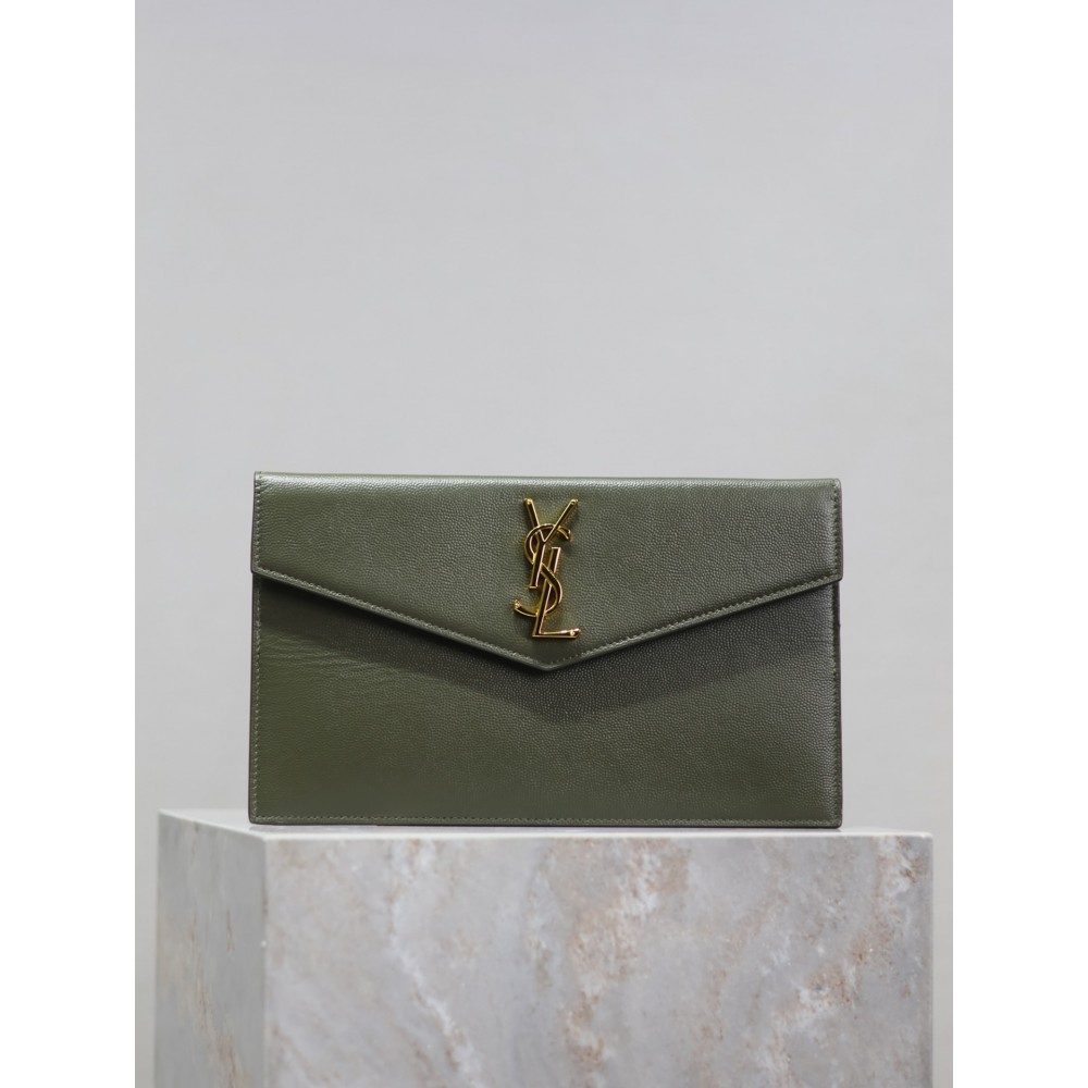 Ysl UPTOWN pouch in grain de poudre leather 27 x 16 x 2 CM 