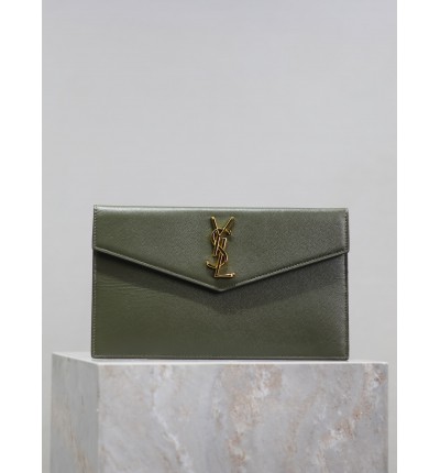 Ysl UPTOWN pouch in grain de poudre leather 27 x 16 x 2 CM