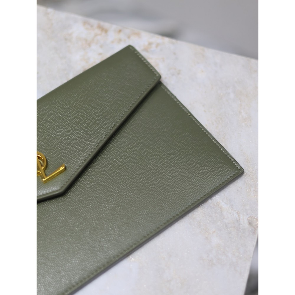 Ysl UPTOWN pouch in grain de poudre leather 27 x 16 x 2 CM 