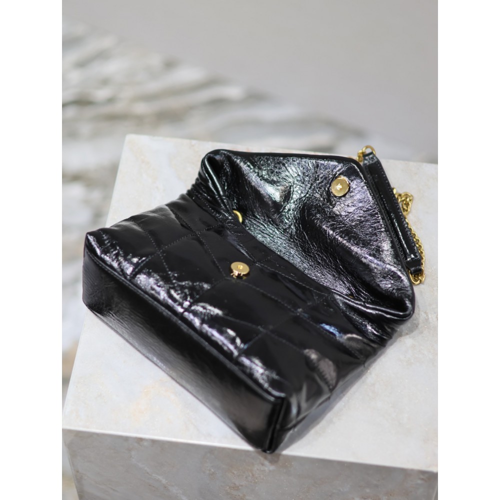 Ysl loulou puffer mini size 23x17cm pattent leather Bags