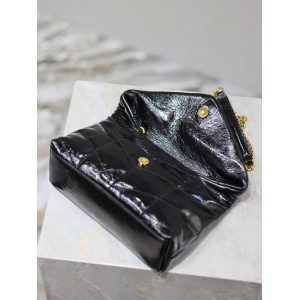 Ysl loulou puffer mini size 23x17cm pattent leather Bags