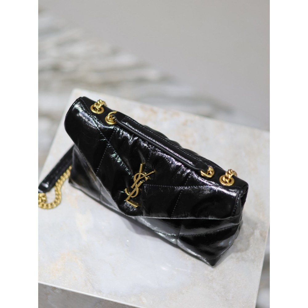 Ysl loulou puffer mini size 23x17cm pattent leather Bags