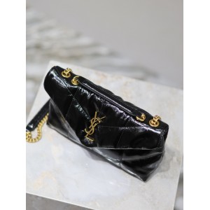 Ysl loulou puffer mini size 23x17cm pattent leather Bags