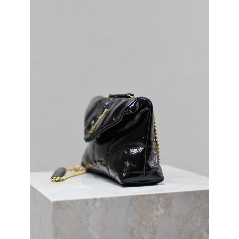 Ysl loulou puffer mini size 23x17cm pattent leather Bags