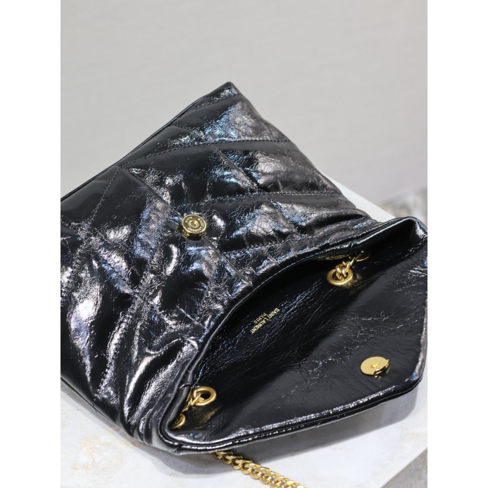 Ysl loulou puffer mini size 23x17cm pattent leather Bags