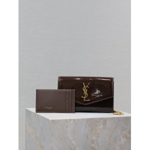 Ysl Uptown mini bag pattent leather 19x12cm 