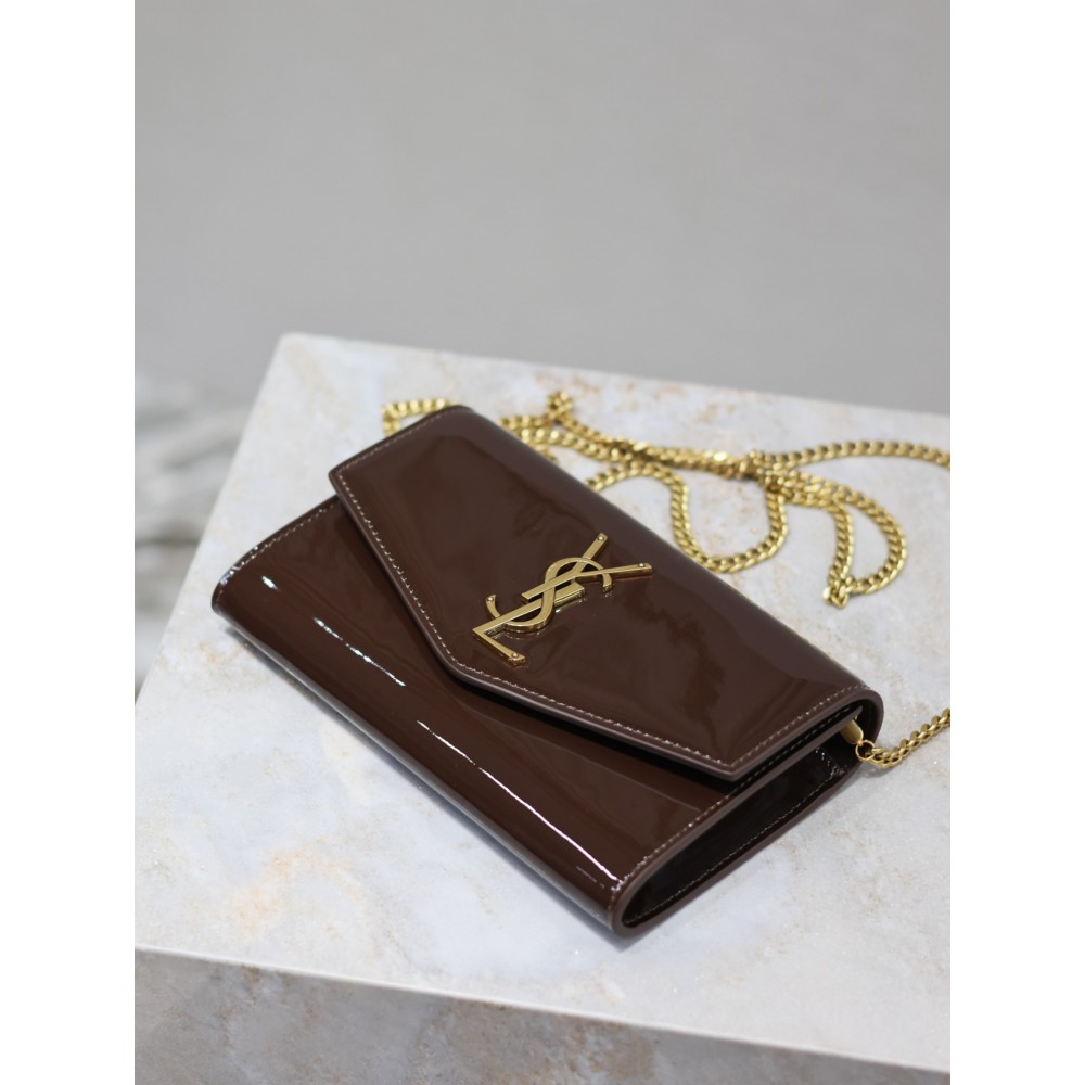 Ysl Uptown mini bag pattent leather 19x12cm 