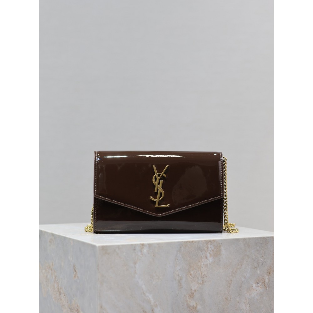 Ysl Uptown mini bag pattent leather 19x12cm 