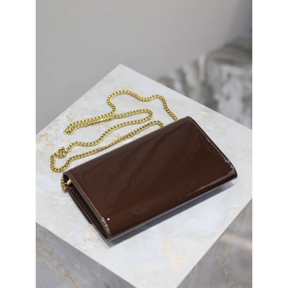 Ysl Uptown mini bag pattent leather 19x12cm 