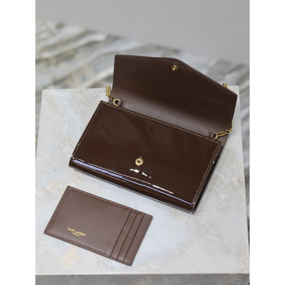 Ysl Uptown mini bag pattent leather 19x12cm 