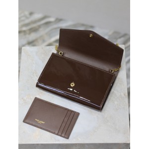 Ysl Uptown mini bag pattent leather 19x12cm 