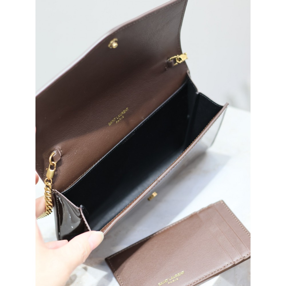 Ysl Uptown mini bag pattent leather 19x12cm 