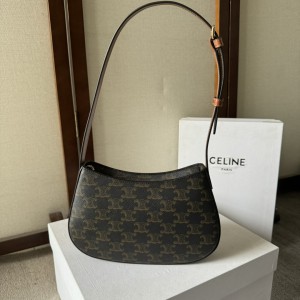 Celine MEDIUM TILLY BAG in Triomphe canvas and calfskin 22 x 13.5 x 4 CM Bags