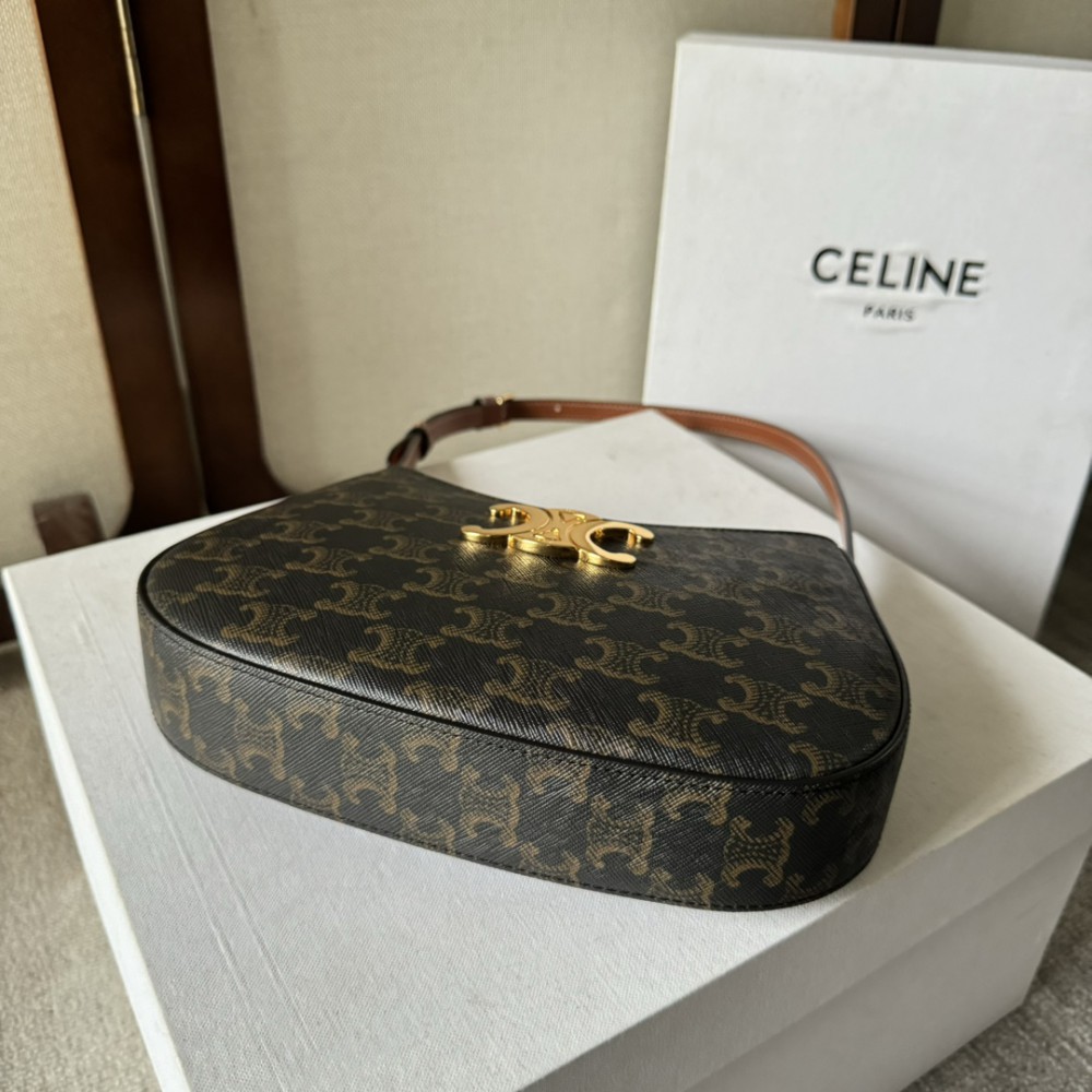 Celine MEDIUM TILLY BAG in Triomphe canvas and calfskin 22 x 13.5 x 4 CM Bags