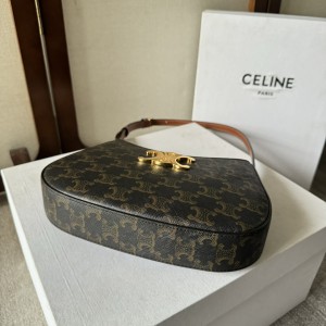 Celine MEDIUM TILLY BAG in Triomphe canvas and calfskin 22 x 13.5 x 4 CM Bags