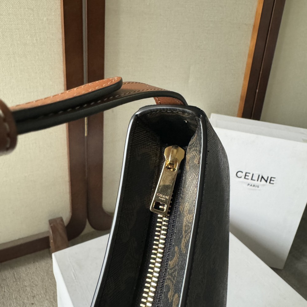 Celine MEDIUM TILLY BAG in Triomphe canvas and calfskin 22 x 13.5 x 4 CM Bags