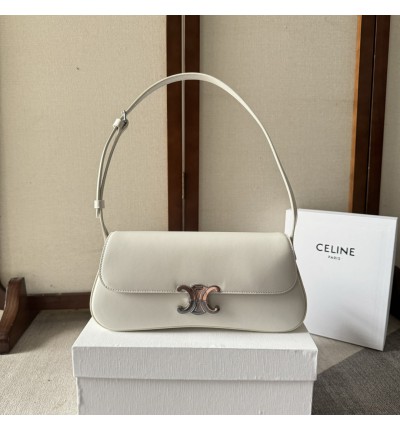 Celine MEDIUM CELINE LOLA BAG in shiny calfskin 28 x 12 x 5 CM
