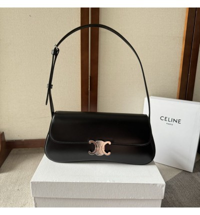 Celine MEDIUM CELINE LOLA BAG in shiny calfskin 28 x 12 x 5 CM