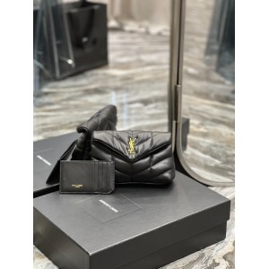 Ysl PUFFER small pouch in leather 19 X 9,5 X 2,5 CM Bags