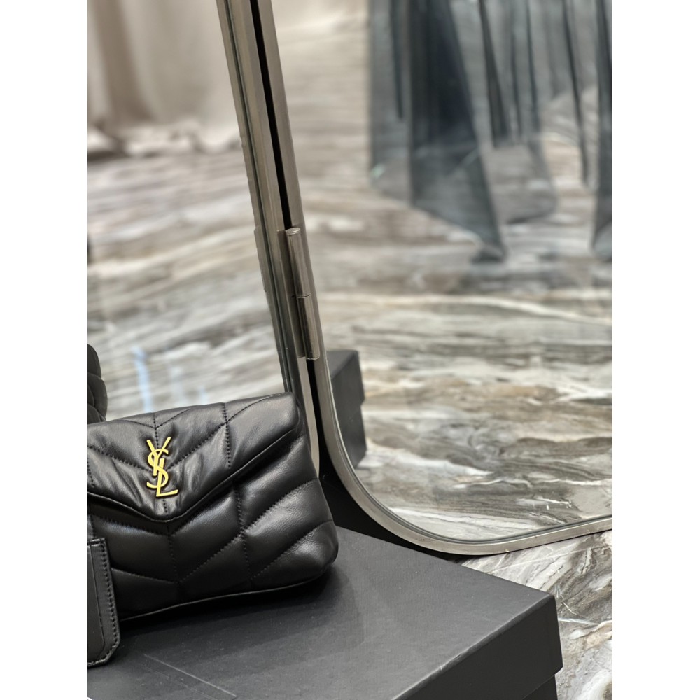 Ysl PUFFER small pouch in leather 19 X 9,5 X 2,5 CM Bags