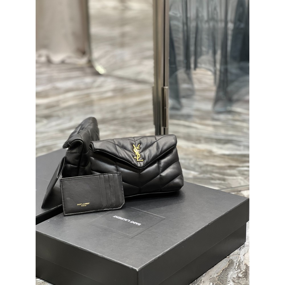 Ysl PUFFER small pouch in leather 19 X 9,5 X 2,5 CM Bags