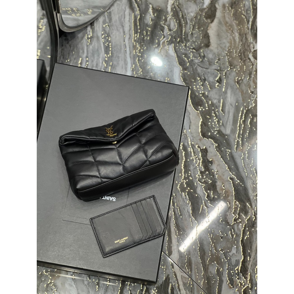 Ysl PUFFER small pouch in leather 19 X 9,5 X 2,5 CM Bags