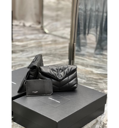 Ysl PUFFER small pouch in leather 19 X 9,5 X 2,5 CM