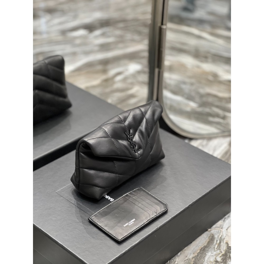 Ysl PUFFER small pouch in leather 19 X 9,5 X 2,5 CM Bags