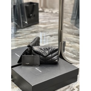 Ysl PUFFER small pouch in leather 19 X 9,5 X 2,5 CM Bags