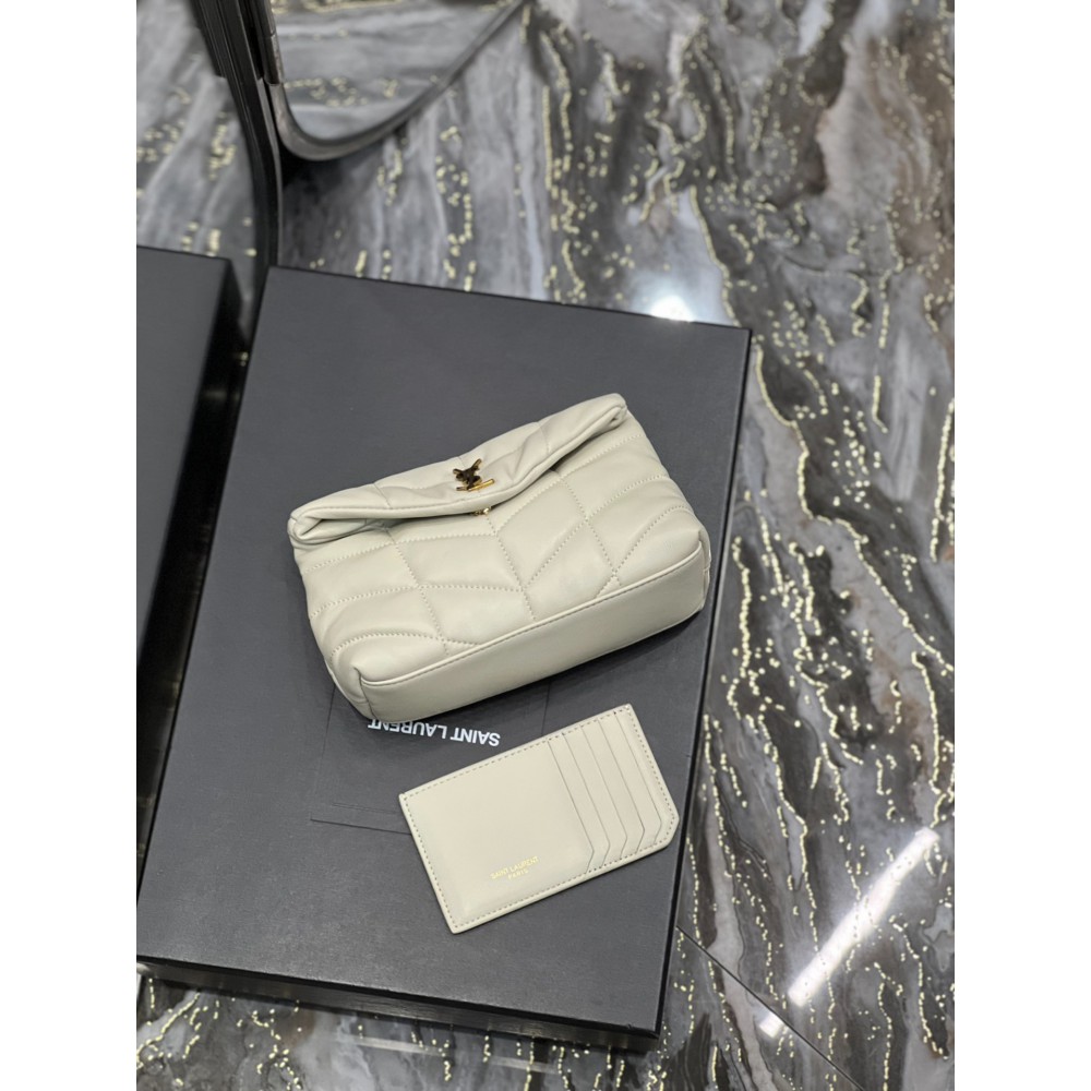 Ysl PUFFER small pouch in leather 19 X 9,5 X 2,5 CM Bags