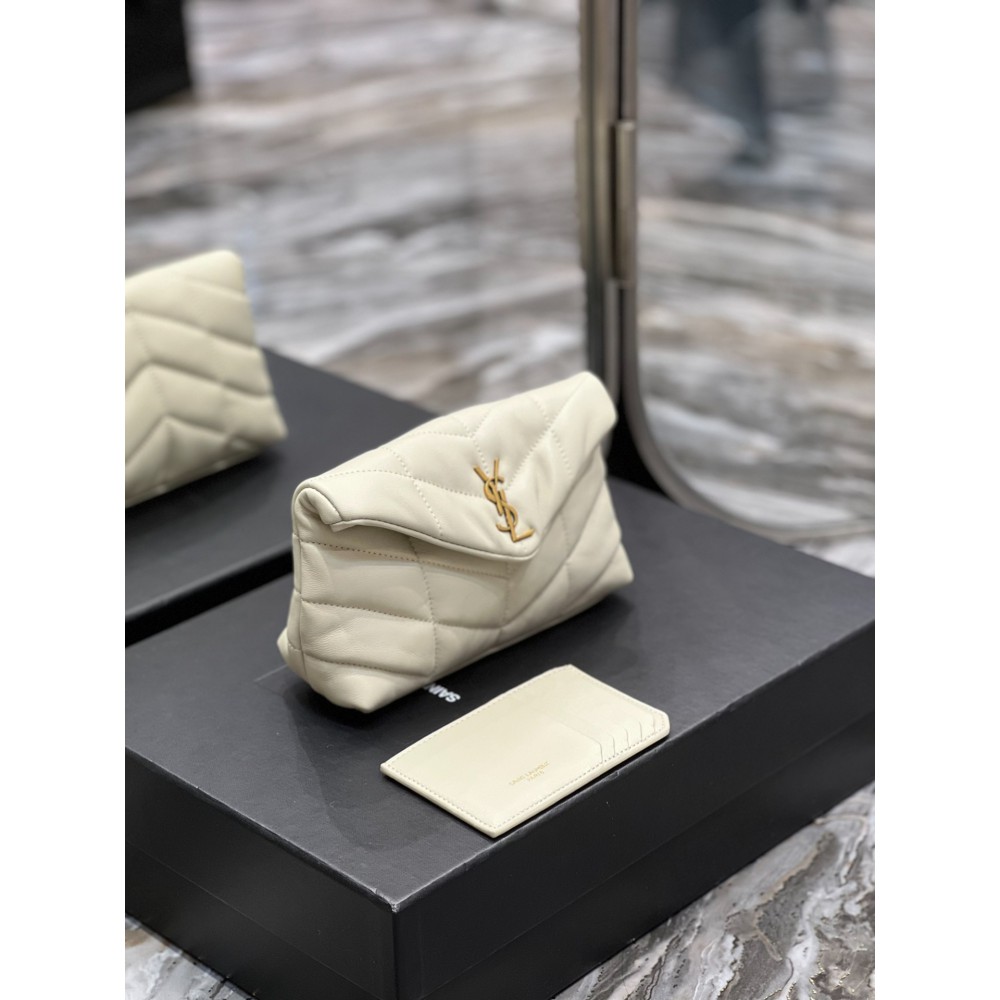 Ysl PUFFER small pouch in leather 19 X 9,5 X 2,5 CM Bags