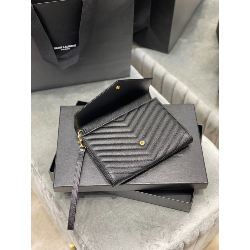 Ysl cassandre matelassé leather clutch 21x16cm Bags