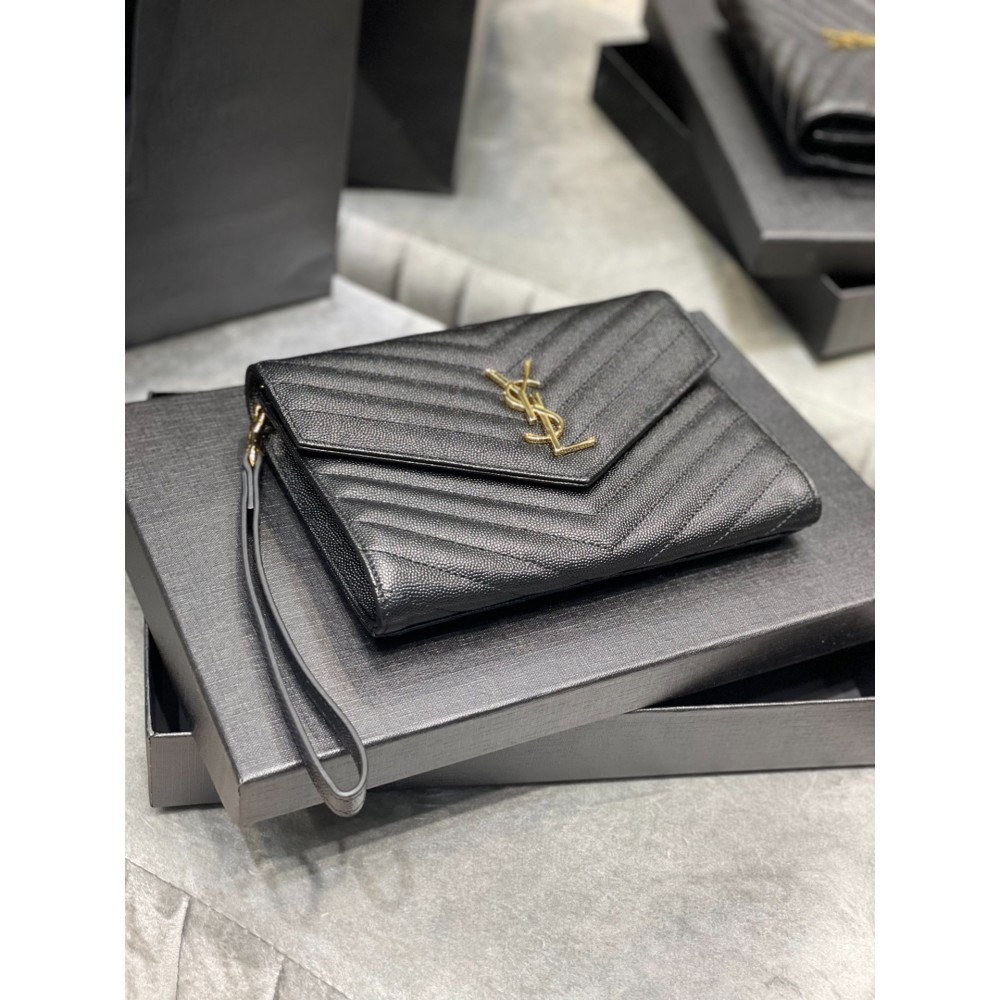Ysl cassandre matelassé leather clutch 21x16cm Bags