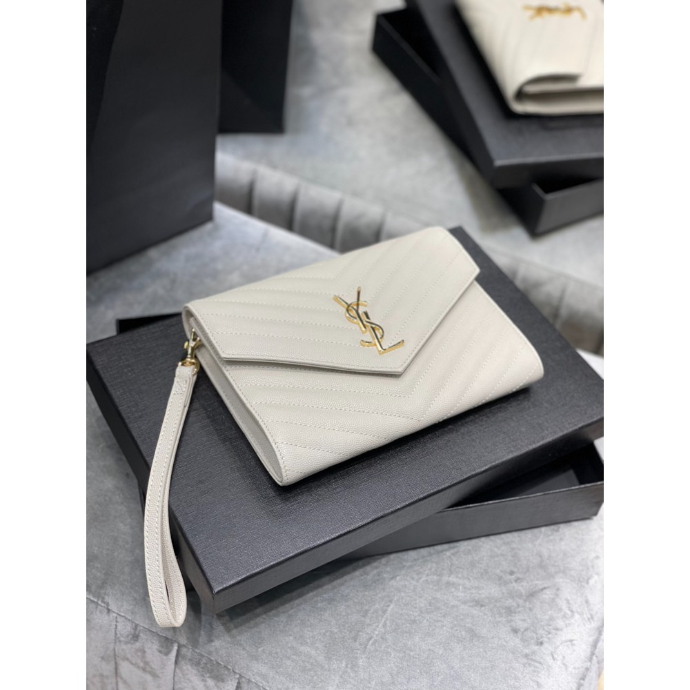 Ysl cassandre matelassé leather clutch 21x16cm Bags