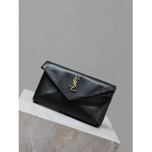 Ysl CASSANDRE small envelope pouch in lambskin 21.4×14×4cm Bags
