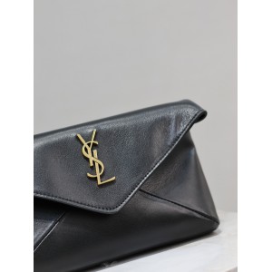 Ysl CASSANDRE small envelope pouch in lambskin 21.4×14×4cm Bags
