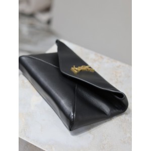 Ysl CASSANDRE small envelope pouch in lambskin 21.4×14×4cm Bags