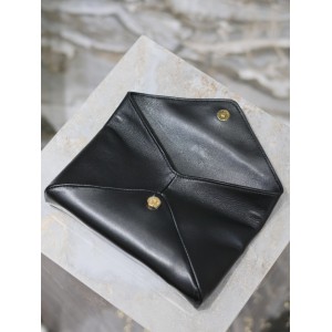 Ysl CASSANDRE small envelope pouch in lambskin 21.4×14×4cm Bags