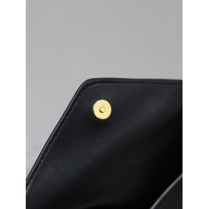 Ysl CASSANDRE small envelope pouch in lambskin 21.4×14×4cm Bags