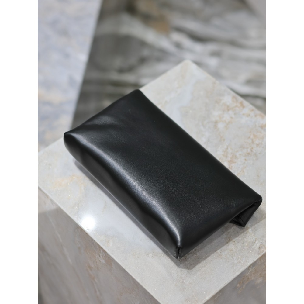 Ysl CASSANDRE small envelope pouch in lambskin 21.4×14×4cm Bags