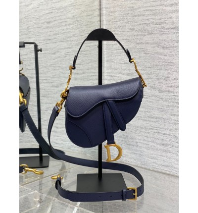 Dior saddle bag mini size 19 x 15 x 6 cm grained calfskin