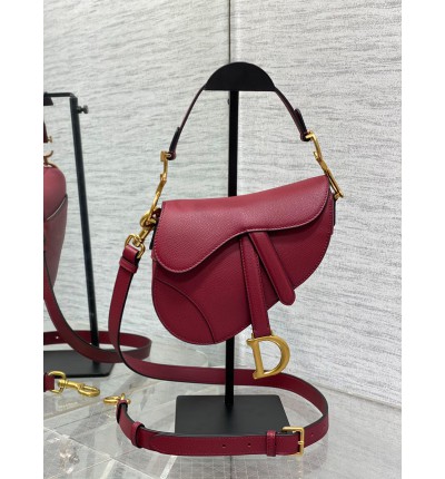 Dior saddle bag mini size 19 x 15 x 6 cm grained calfskin