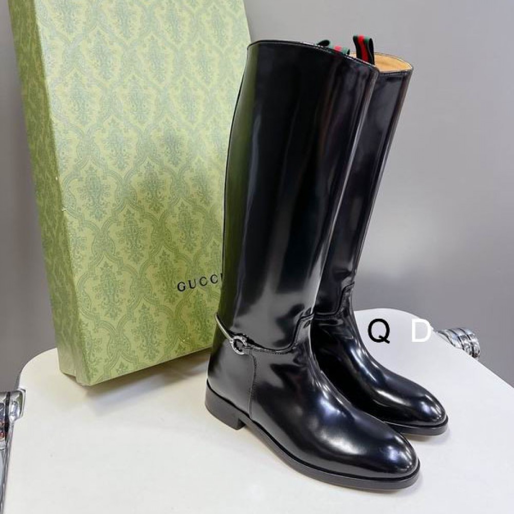 Gucci boots polished leather 35-42 Shoes